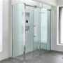 1200 x 760 Sliding Shower Enclosures - Left Hand 10mm Easy Clean Glass - Trinity Range