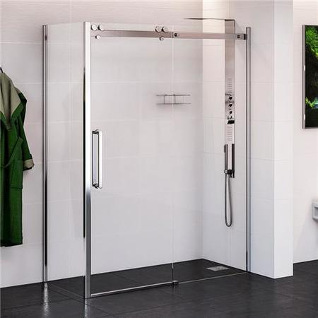 1200 x 760 Sliding Shower Enclosures - Left Hand 10mm Easy Clean Glass - Trinity Range