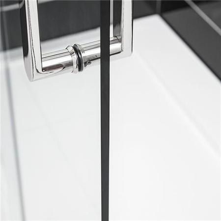 1200 x 760 Sliding Shower Enclosures - Left Hand 10mm Easy Clean Glass - Trinity Range