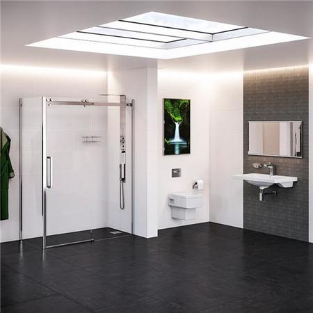 1200 x 760 Sliding Shower Enclosures - Left Hand 10mm Easy Clean Glass - Trinity Range