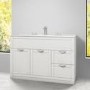 1000mm Vanity Basin Unit - White Modern Handle - Nottingham Range