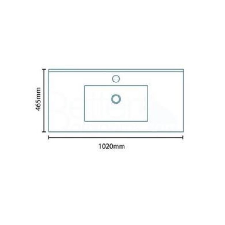 1000mm Floorstanding Vanity Basin Unit - Grey - Traditional Handle - Nottingham Range 