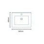 600mm Traditional Floorstanding Vanity Unit with Basin Grey - Nottingham Range