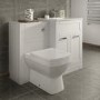 Floor Standing Combination Unit with Tabor Toilet - White Double Door Modern Handle - Nottingham Range