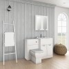 Nottingham 600 White Combination Unit Tabor&amp;#153; Back To Wall Toilet- Traditional Handle