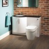 Kirkwood Bow Front Combination Unit - Left Hand with Aurora Toilet