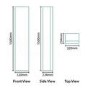 Eclipse Wall Hung Storage Unit - Black Single Door Bathroom Storage