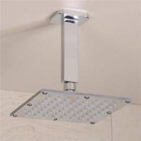 Quadrato Square 175mm Shower Head & Ceiling Arm