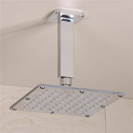 Quadrato Square 175mm Shower Head & Ceiling Arm