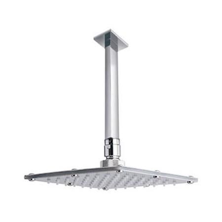 Quadrato Square 175mm Shower Head & Ceiling Arm