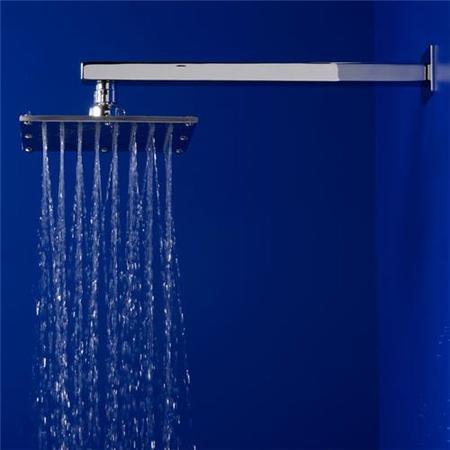 Quadrato Square 175mm Shower Head & Ceiling Arm