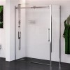 1600 x 900 Sliding Shower Enclosure - Right Hand 10mm Easy Clean Glass - Trinity Range
