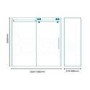 Shower Enclosure Right Hand 1600mm with Side Panel 900mm - 10mm Glass - Trinity Premium Range