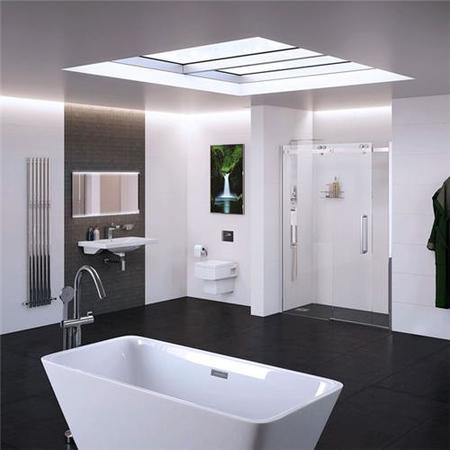 Sliding Shower Door Right Hand 1600mm - 10mm Glass - Trinity Premium Range