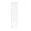800 x 200mm Wet Room Screen with 250mm Return Panel 10mm Glass - Trinity