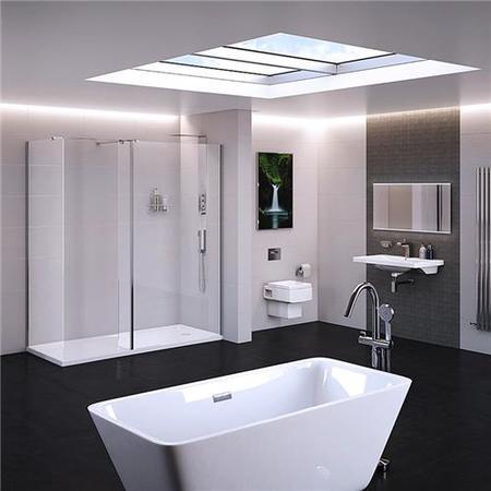 Trinity Premium 10mm 1400 x 800 Walk In Enclosure with Shower Tray