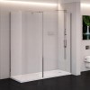 1400 x 900mm Walk-In Enclosure with Shower Tray 10mm Glass - Trinity