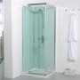 800mm Quatro Shower Cabin with Aqua White Back Panels