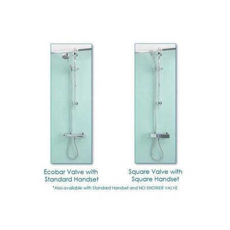 800mm Quatro Shower Cabin with Aqua White Back Panels
