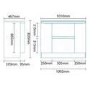 1010mm Vanity Unit with Basin - Door & Drawer - Voss