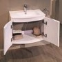 810mm Wall Hung Vanity Basin Unit - Double Door White -  Voss&#153; Range