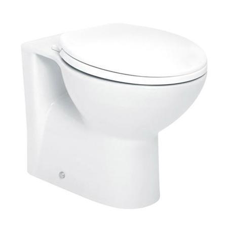 Tampa Back to Wall Toilet with Arissa Chrome Pneumatic Push Button and Cistern