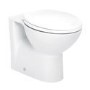Tampa Back to Wall Toilet with Arissa Chrome Pneumatic Push Button and Cistern