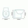 Tampa Back to Wall Toilet with Arissa Chrome Pneumatic Push Button and Cistern