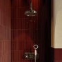 Chrome 2 Outlet Thermostatic Mixer Shower Set with Hand Shower & Overhead Shower - Cambridge