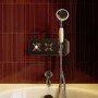 Chrome 2 Outlet Thermostatic Mixer Shower Set with Hand Shower & Bath Filler Spout - Cambridge