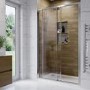 Chrome 6mm Glass Sliding Shower Door 1100mm -Carina