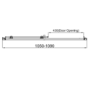 1100mm Chrome Sliding Door Shower Enclosure 6mm Glass - Carina