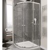 Claritas Glass Quadrant Shower Screen Enclosure with Tray &amp; Waste - 900 x 900mm