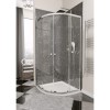 Claritas Glass Quadrant Shower Screen Enclosure with Tray &amp; Waste - 900 x 900mm
