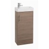 Micro Medium Oak Furniture Suite with 900mm Shower Enclosure Tray and Waste