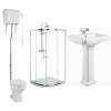 Taylor and Moore Traditional Suite with 900mm Shower Enclosure Tray and Waste