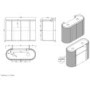 1200mm Wooden Curved Fluted Freestanding Double Countertop Vanity Unit - Matira