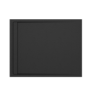 Black 1000x800 Rectangular Shower Tray 30mm Low-Profile - Slate Cast Marble