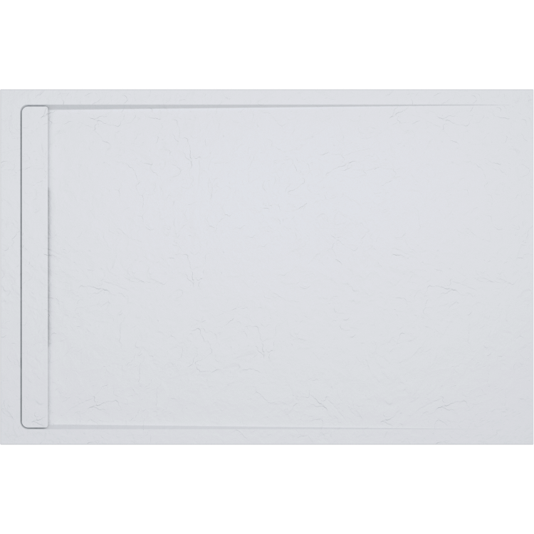 1000x900 Rectangular Shower Tray 30mm Low-Profile - Slate Cast Marble