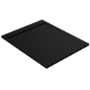 Black 1200x900 Rectangular Shower Tray 30mm Low-Profile - Slate Cast Marble