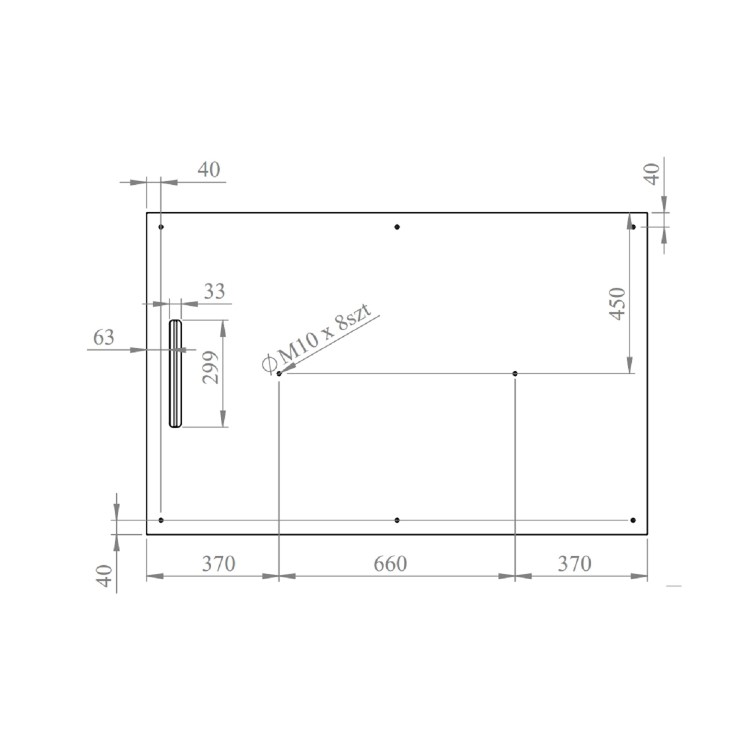 Black 1400x900 Rectangular Shower Tray 30mm Low-Profile - Slate Cast Marble