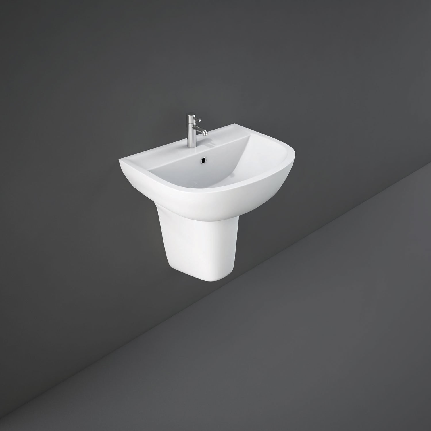 Rak Ceramics Modern Semi Pedestal Basin 545mm