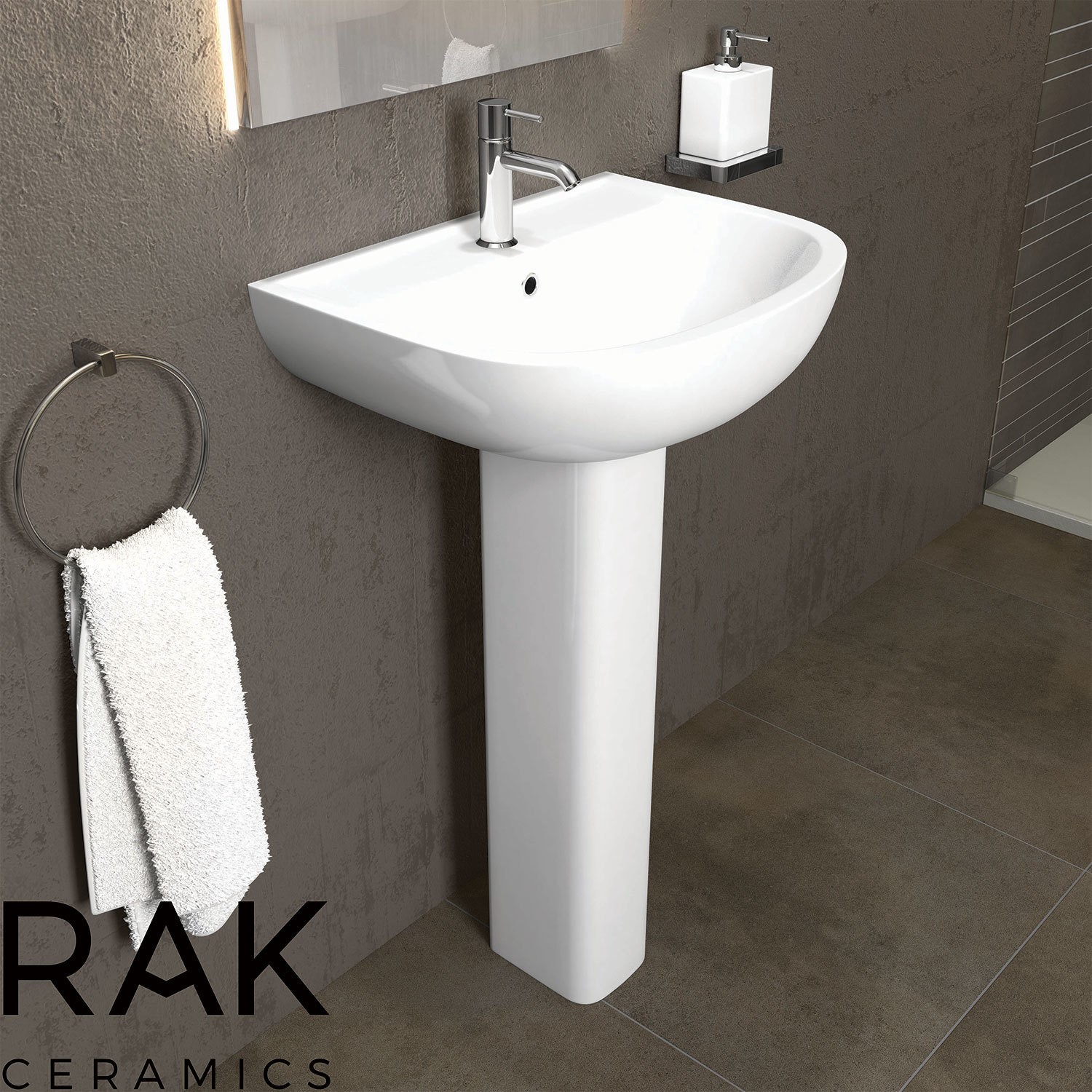 Rak Ceramics Modern Pedestal Basin 545mm