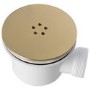 1600x800mm Brushed Brass Walk-In Shower Screen Enclosure with 300mm Hinged Flipper Panel and Shower Tray – Corvus