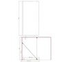 1600 x 800mm Brass Walk in Shower Enclosure Suite with Toilet and Basin - Corvus