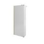 900mm Brushed Brass Shower Screen for Wet Room & Walk In Shower with 300mm Hinged Flipper Panel - Corvus