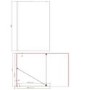 1000mm Brushed Nickel Shower Screen for Wet Room & Walk In Shower with 300mm Fixed Return Panel – Corvus