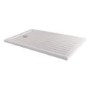1400x900mm Brushed Nickel Walk-In Shower Screen Enclosure with Fixed Panel – Corvus