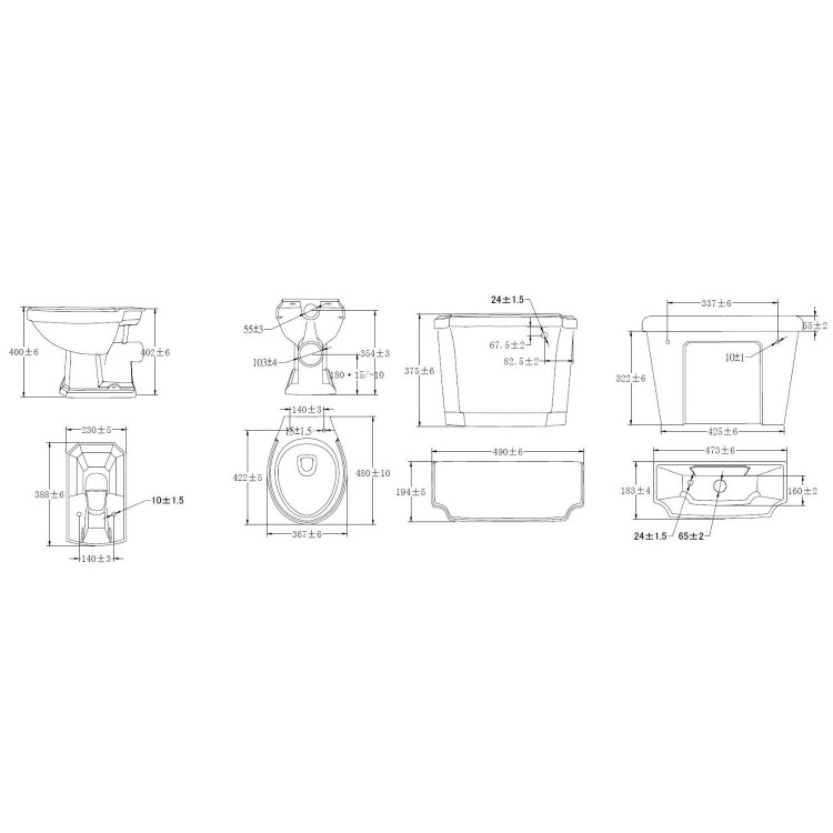 Taylor & Moore Traditional Low Level Toilet with Soft Close Seat