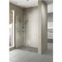 900 Walk In Shower Screen with 300 Hinged Return Screen - 8mm Glass